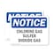 Signmission Chlorine Gas Sulfur Dioxide Gas OSHA Notice Sign, Vinyl Decal, 10in W x 7in L, 2PK OS-2PACK-NS-D-710-L-10589 - alternate 1